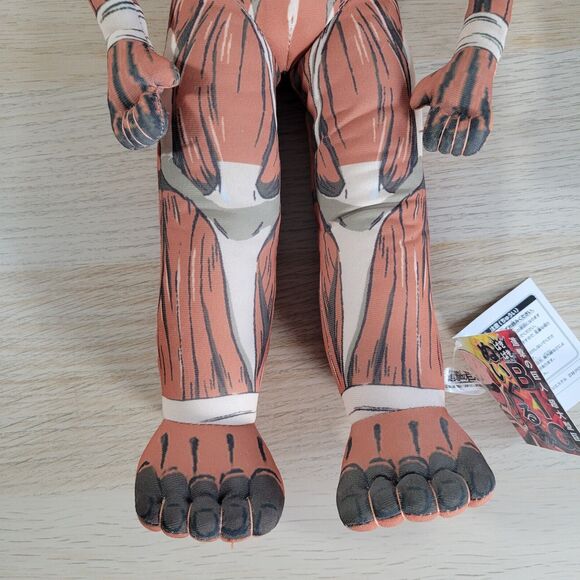 Attack On Titan Colossal Bakibaki Big Plush Stuffed Large Doll Japan Anime Manga - Picture 4 of 9
